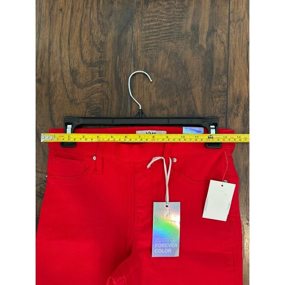 YMI Hyperskin Ruby Red Skinny Capri Pants Small Stretch Fit - Picture 4 of 6